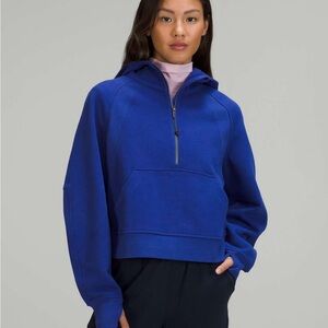 Lululemon Half Zip Royal Blue Scuba Hoodie XS/S